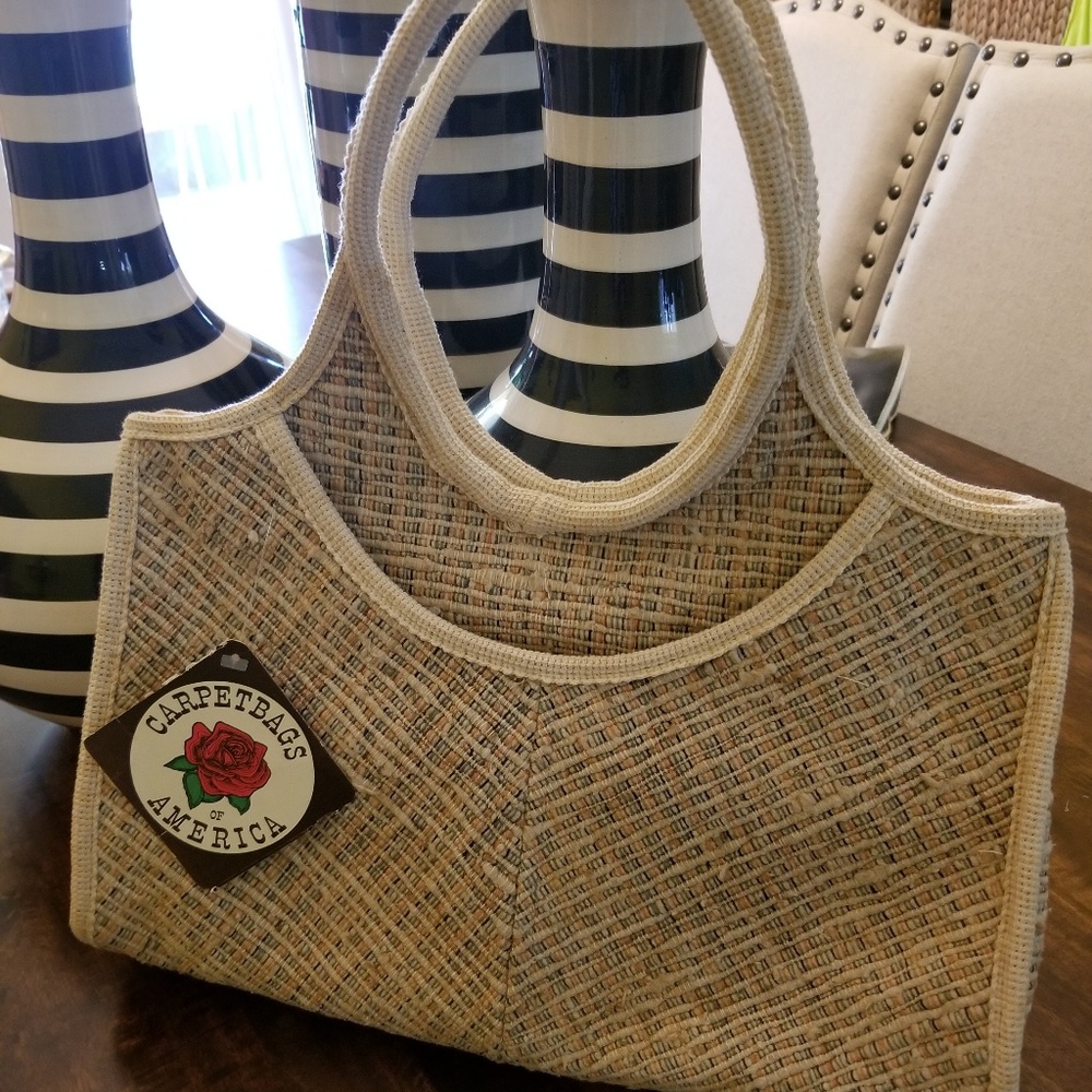 🔥🔥Handcrafted carpetbag vintage style